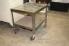Short Stainless steel rolling cart - 2