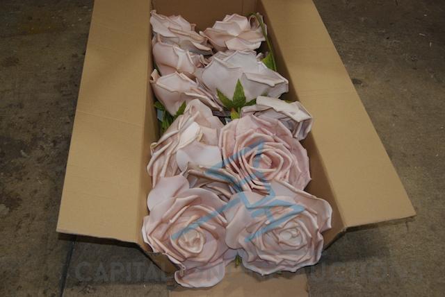 (12) Blush Foam Flowers