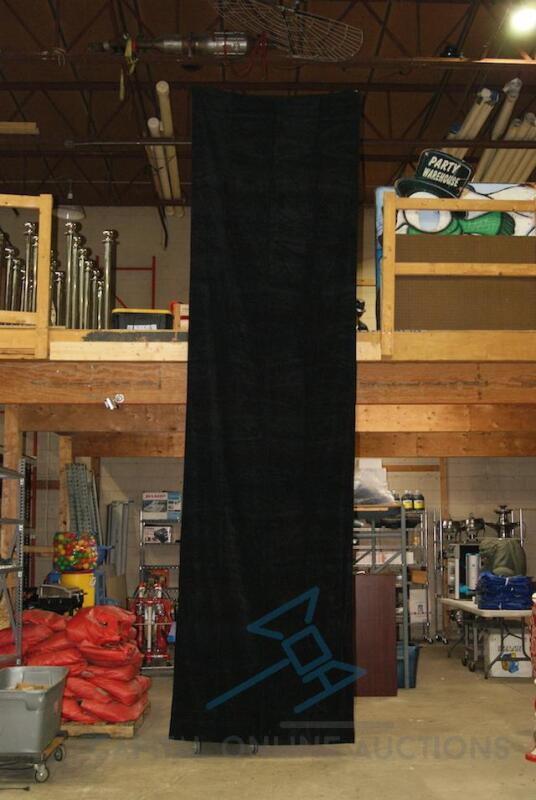 (40) Black Velour Blackout drape