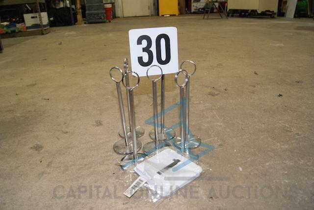 9" Table number stands