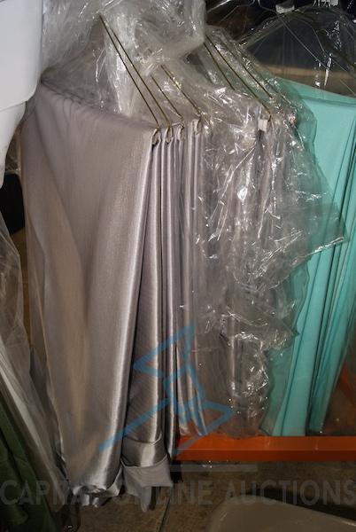 (10) Silver Satin Revisible 120" Linen