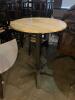 High Top Wood Finish Round Table