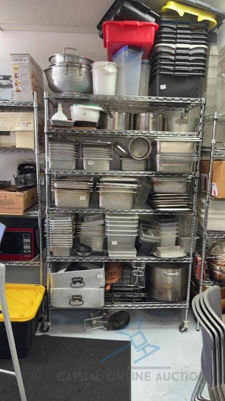 Wire Shelving Rack on wheels