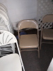 White and Metal Folding Chairs - 2