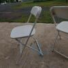 (50) White Folding Chairs