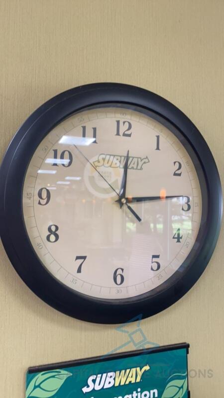 12in Subway Wall Clock