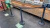 Stanchions with Retractable Belt Barrier - 2