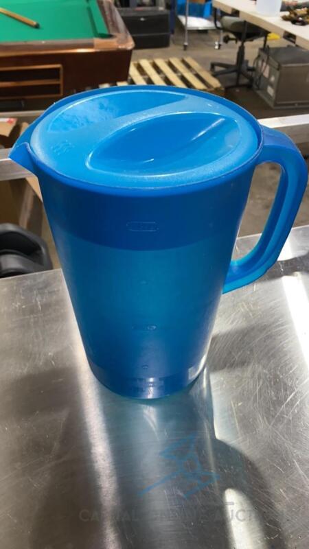 (4) Blue Rubbermaid Pitchers