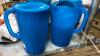 (4) Blue Rubbermaid Pitchers - 4