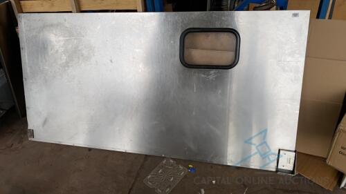 Large Stainless Steel Swinging Door