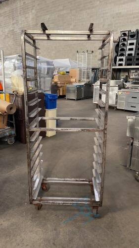 (5) Sheet Pan Racks for Oven on wheels