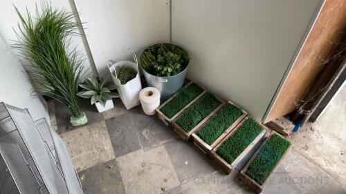 Artificial Plants and Decorative Table