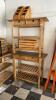 Wooden Shelving and Misc. Buffet & Items - 2