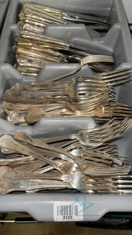 (125) Assorted Silver Plated Flatware