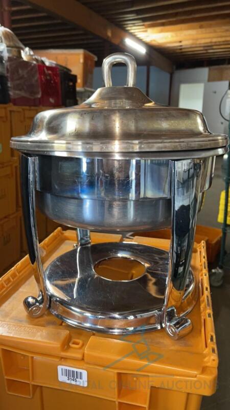 (5) 3 qt Round Chafing Dishes