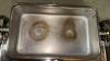 (3) 8 qt Rolltop Chafing Dishes & (2) 8Qt Oblong Chafers - No Lids - 7