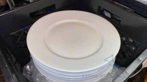 (105) White China Plates - 2 Sizes