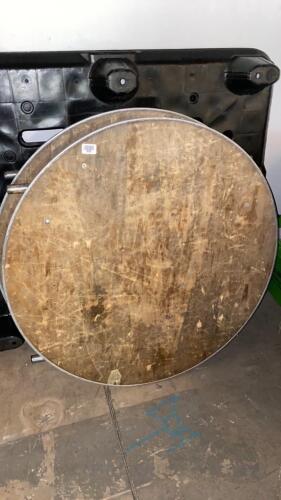 (2) 36" Round Banquet Tables