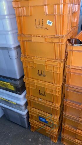 (7) Heavy Duty Storage Containers