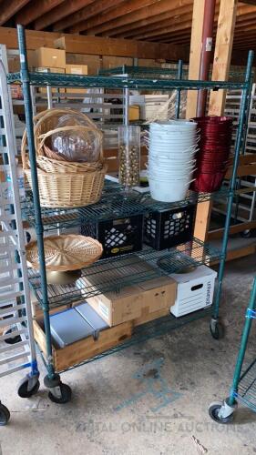 Wire Shelving Unit on wheels