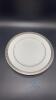 (167) 8" Silver Rimmed Plates - 2