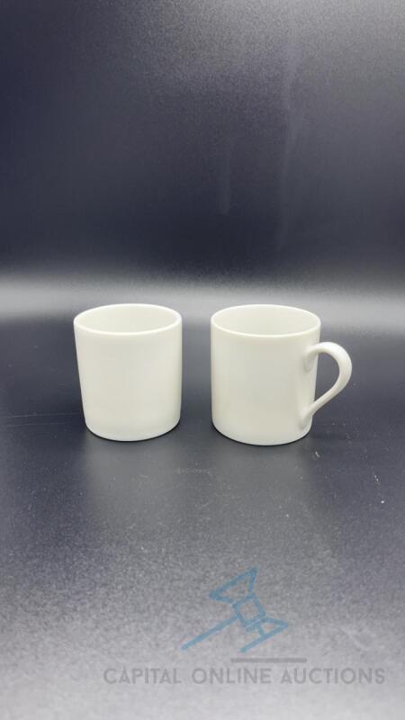 (160) White Espresso Mugs