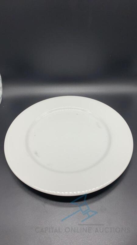 (120) 10.5" White Plates