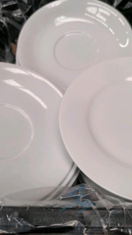 (125) 6" & 7" White Plates