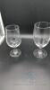 (107) Assorted sizes of Water Glasses