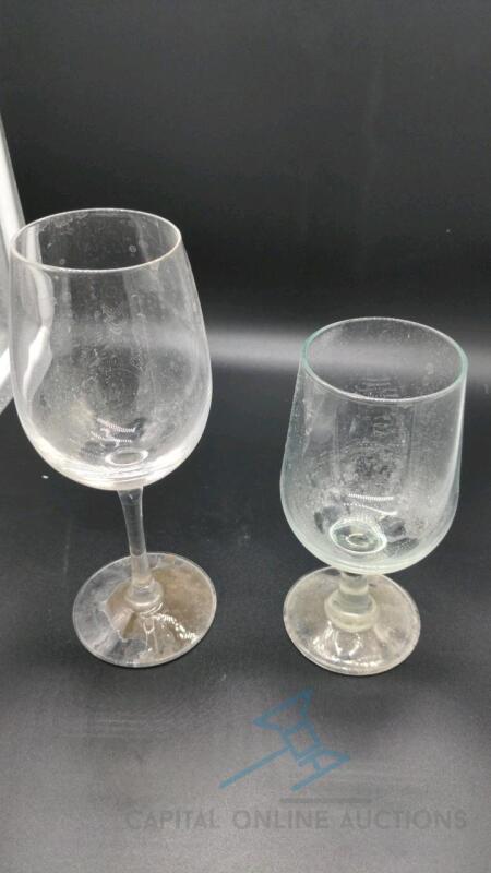 (90) Assorted Water & Wine Glasses