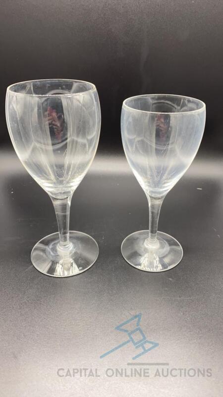 (48) Wine Glasses - Assorted sizes