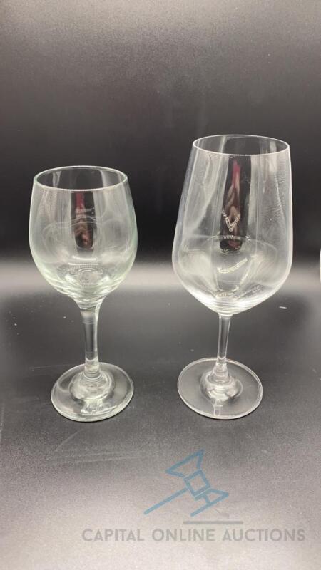 (99) Wine Glasses - Assorted sizes