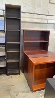 (4) Shelving Units & (1) Side Table