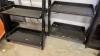 (4) Black Ladder Style Shelving - 2