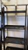 (4) Black Ladder Style Shelving - 4