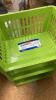 3 Tier GSC Green Stacking Basket Organizer - 3