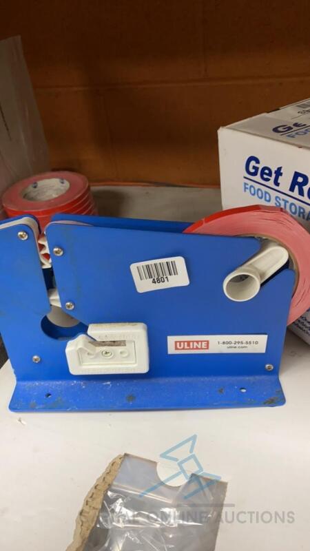 ULine Tape Dispenser and Tape Rolls