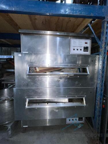 Full Size 32in Conveyor Belt Double Decker Gas Pizza Oven